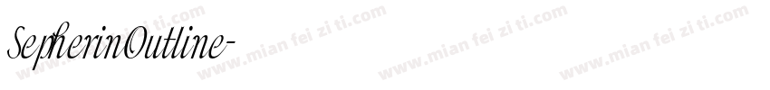 SepherinOutline字体转换