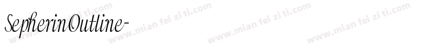 SepherinOutline字体转换