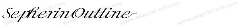 SepherinOutline字体转换