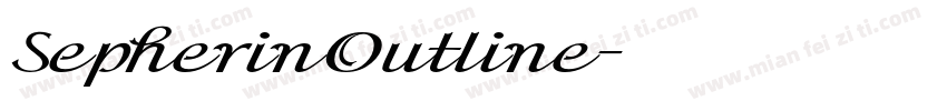 SepherinOutline字体转换