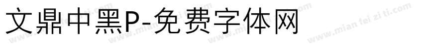 文鼎中黑P字体转换