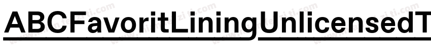 ABCFavoritLiningUnlicensedTrial字体转换