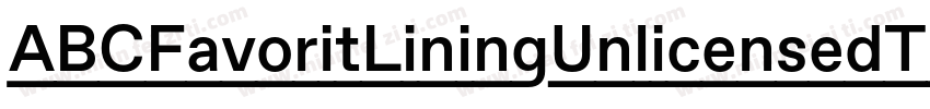 ABCFavoritLiningUnlicensedTrial字体转换