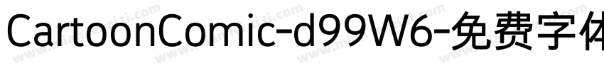 CartoonComic-d99W6字体转换