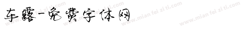 车露字体转换