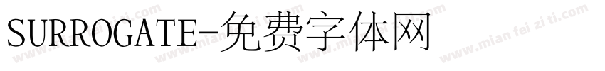 SURROGATE字体转换
