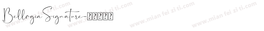 BellogiaSignature字体转换