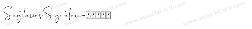 SagitariusSignature字体转换