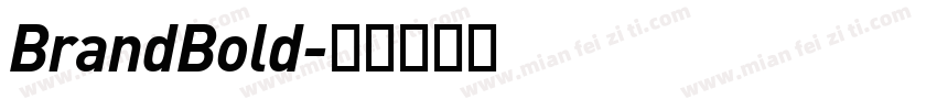 BrandBold字体转换