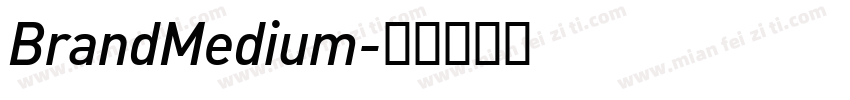 BrandMedium字体转换