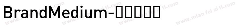 BrandMedium字体转换
