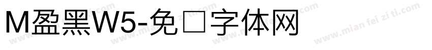 M盈黑W5字体转换