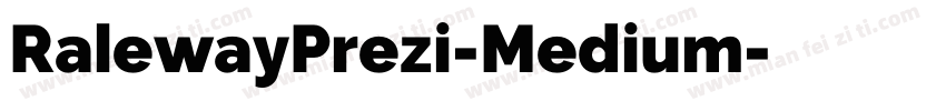 RalewayPrezi-Medium字体转换