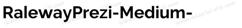 RalewayPrezi-Medium字体转换