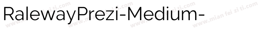 RalewayPrezi-Medium字体转换