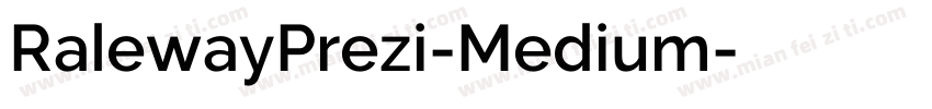 RalewayPrezi-Medium字体转换