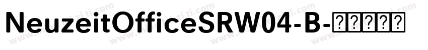 NeuzeitOfficeSRW04-B字体转换