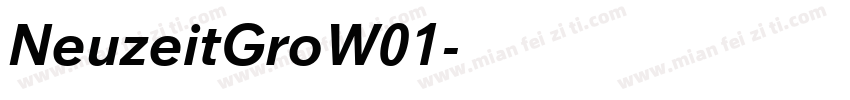 NeuzeitGroW01字体转换