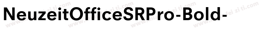 NeuzeitOfficeSRPro-Bold字体转换