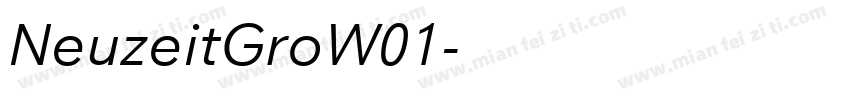 NeuzeitGroW01字体转换