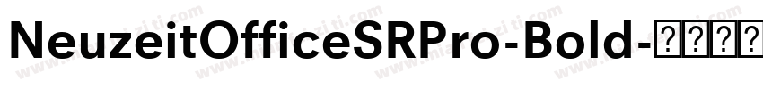 NeuzeitOfficeSRPro-Bold字体转换