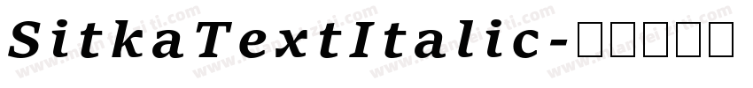 SitkaTextItalic字体转换