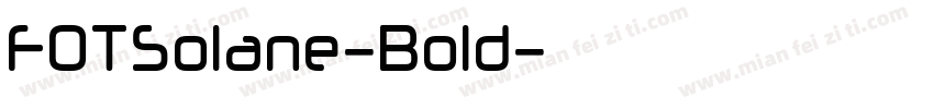FOTSolane-Bold字体转换