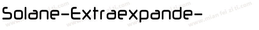 Solane-Extraexpande字体转换