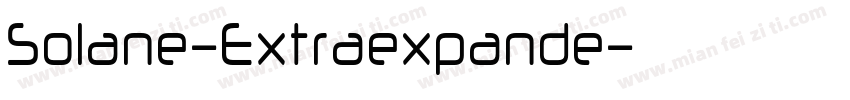 Solane-Extraexpande字体转换