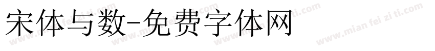 宋体与数字体转换