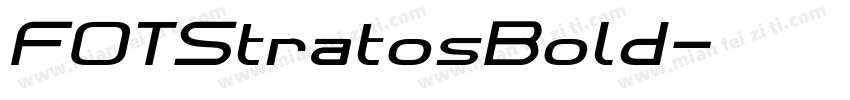 FOTStratosBold字体转换