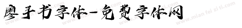 廖手书字体字体转换