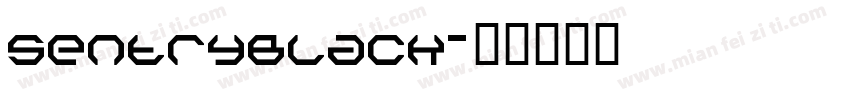 SentryBlack字体转换