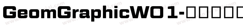 GeomGraphicW01字体转换