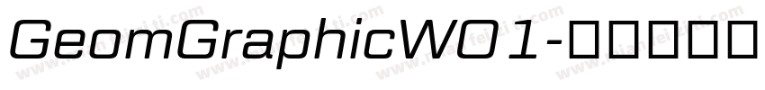 GeomGraphicW01字体转换