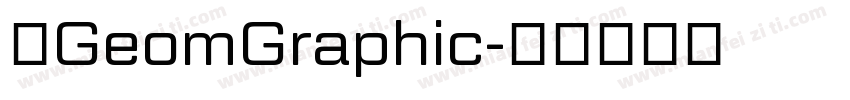 选GeomGraphic字体转换