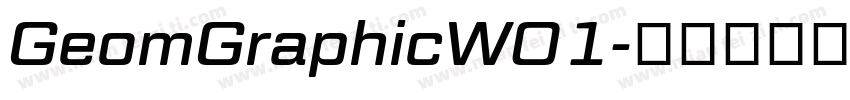 GeomGraphicW01字体转换