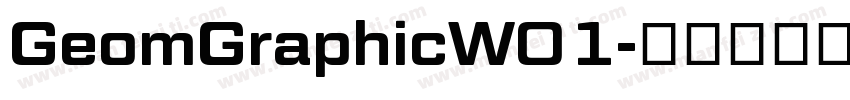 GeomGraphicW01字体转换