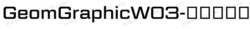 GeomGraphicW03字体转换