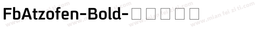 FbAtzofen-Bold字体转换
