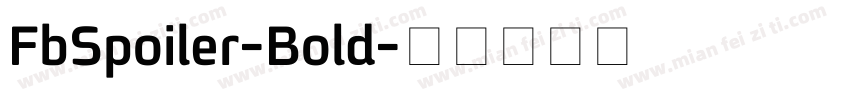 FbSpoiler-Bold字体转换