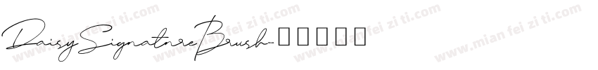 DaisySignatnreBrush字体转换