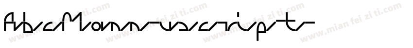 AbcMannuscript字体转换