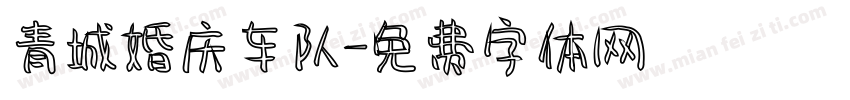 青城婚庆车队字体转换