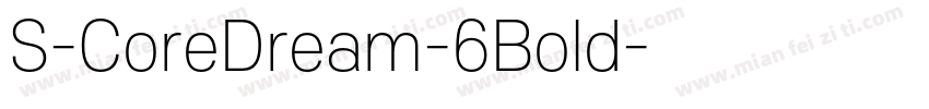 S-CoreDream-6Bold字体转换