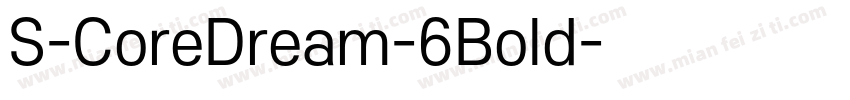 S-CoreDream-6Bold字体转换
