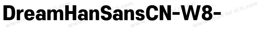 DreamHanSansCN-W8字体转换