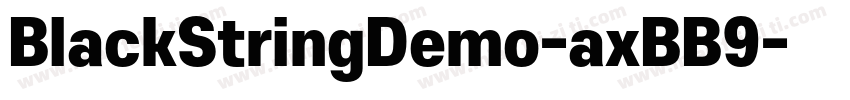 BlackStringDemo-axBB9字体转换