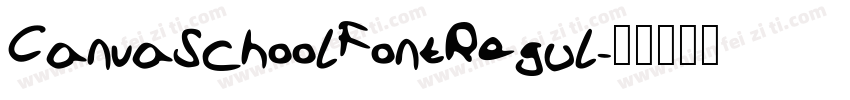 CanvaSchoolFontRegul字体转换
