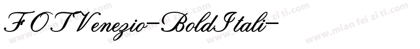 FOTVenezio-BoldItali字体转换